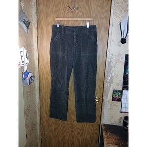 Columbia Corduroy Pants Women's Size 10 Regular Black Button Pockets 34×29